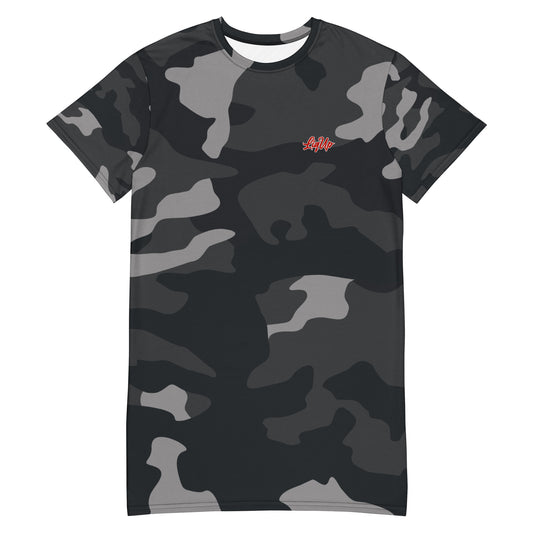 LiqUp Womenz T-shirt Dress (Shades Of Grey)