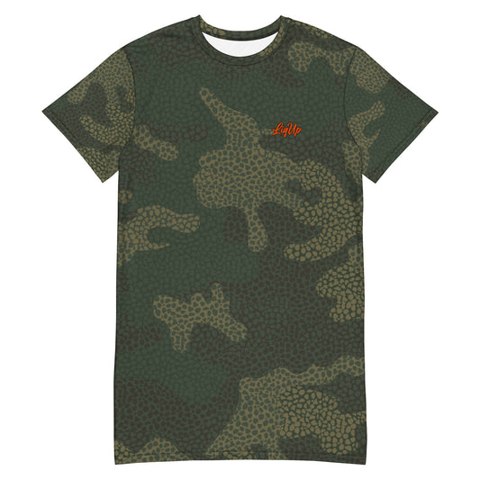 LiqUp Womenz T-shirt Dress (Jungle Green)